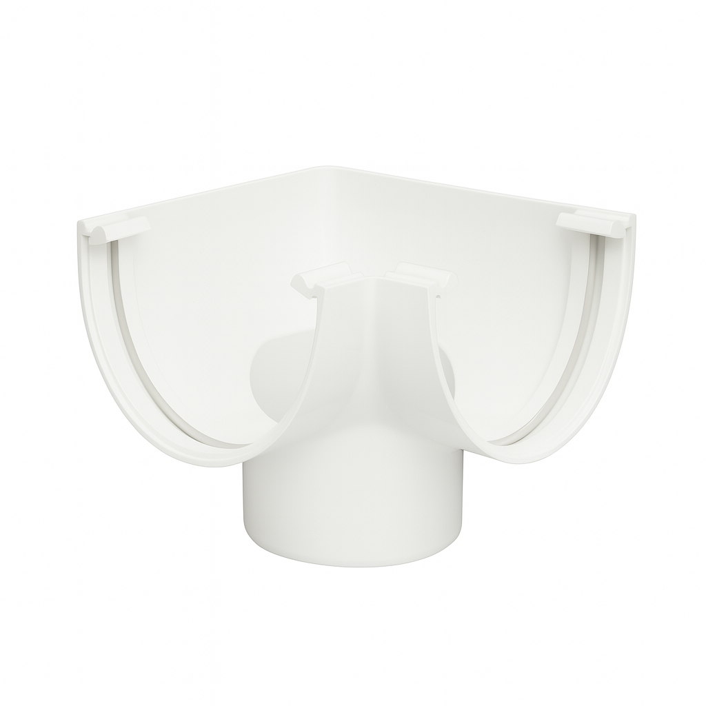 Gutter Universal Angle with Outlet 140mm Falcon