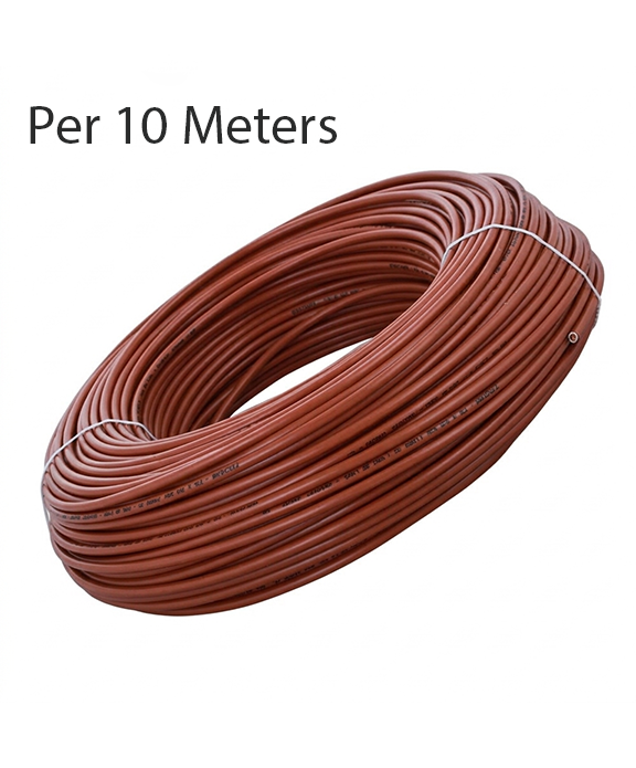 POWER CABLE  6.0 mm - Single (Red)/Brown MIN 10-Mtr Everwell