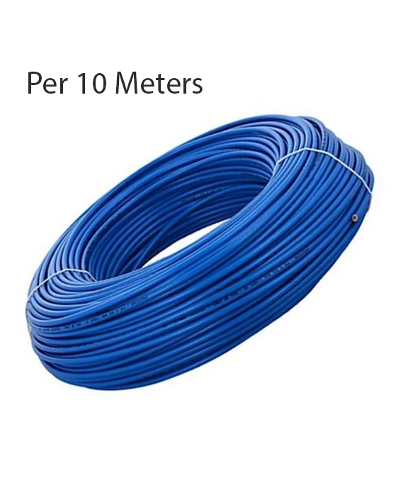 POWER CABLE  6.0 mm - Single (Black)/Blue MIN 10-Mtr Everwell