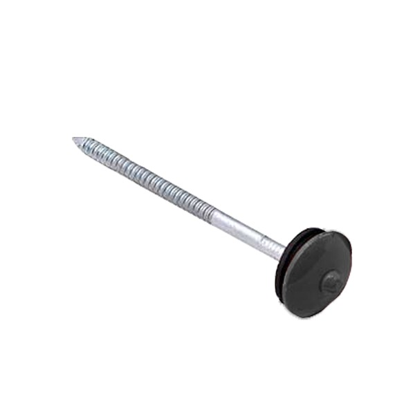 NAIL IT5 -3INCH Roofing Nails Colored Cap Charcoal-Grey-SCREW (BM10) (0.6 kg)
