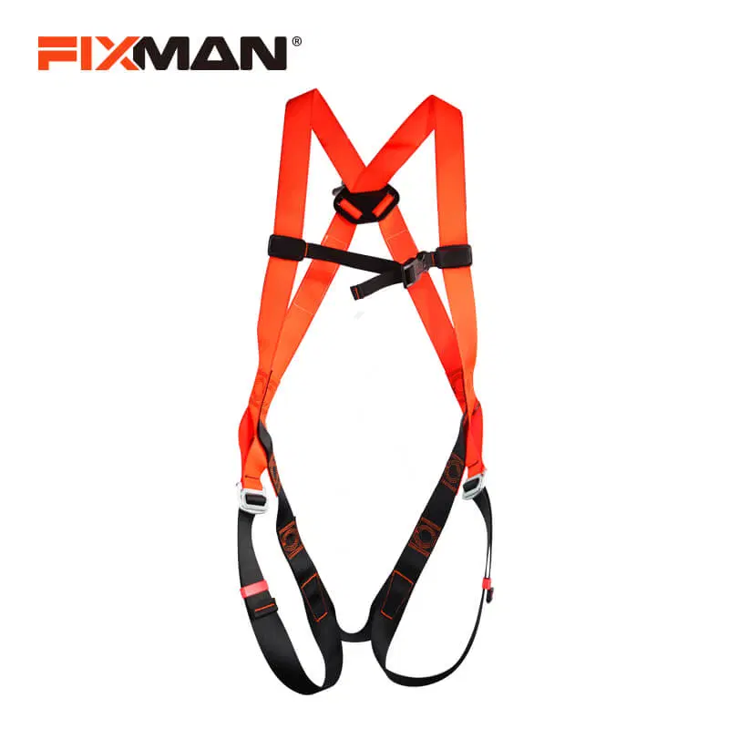 Safety Harness for Working at Height, Material: 100% Polyester with lumbar support S0207  FIXMAN